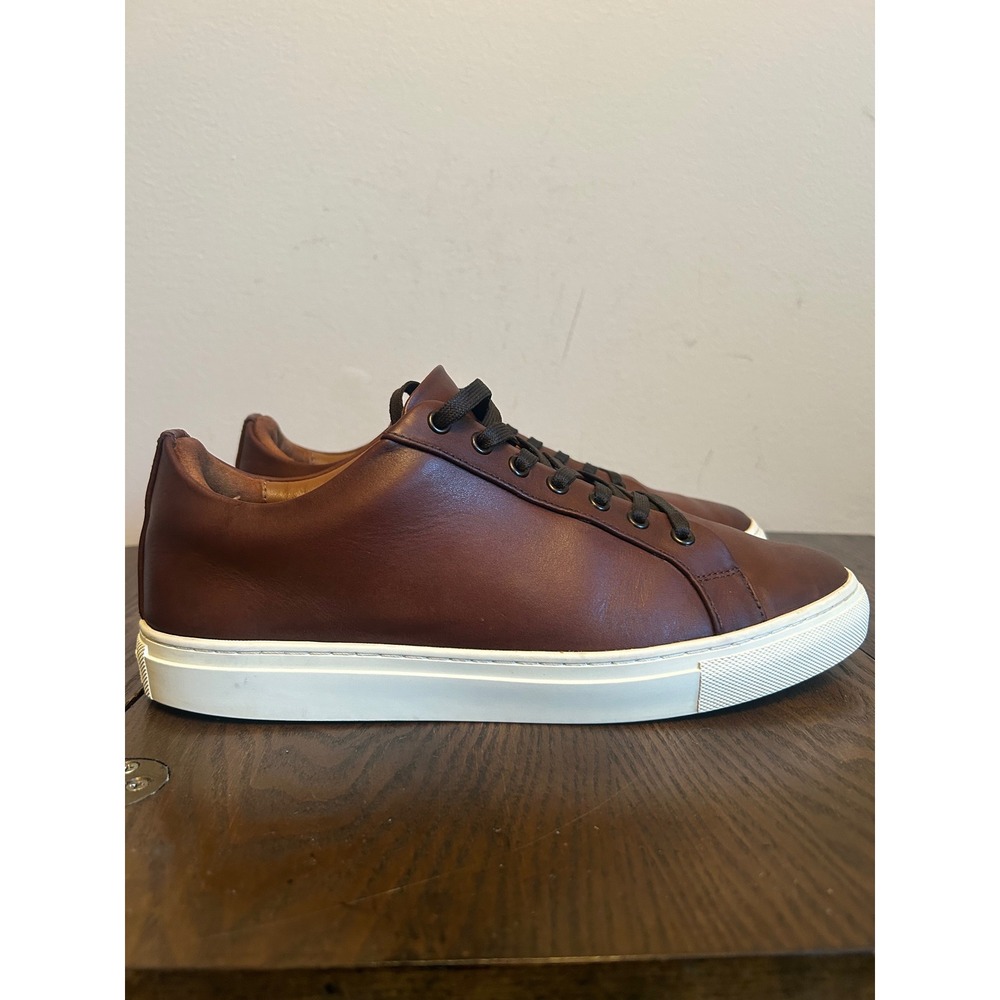 Thursday Boots Company Men's Every Day Premier Low Top Leather Sneakers Brown 10